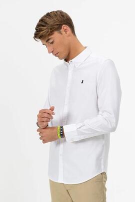 CAMISA OXFORD CUELLO BOTÓN BLANCA
