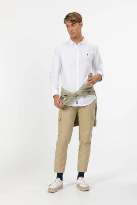 CAMISA OXFORD CUELLO BOTÓN BLANCA
