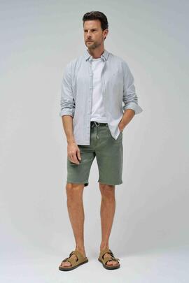 BERMUDA JOGGER S-ACTIV WASHED COLORS VERDE CAQUI