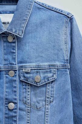 CAZADORA VAQUERA SLIM FIT EN DENIM AZUL