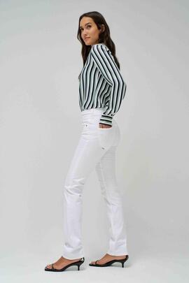 PANTALÓN VAQUERO SECRET SLIM HIGH RISE PUSH IN BLANCO