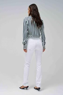 PANTALÓN VAQUERO SECRET SLIM HIGH RISE PUSH IN BLANCO