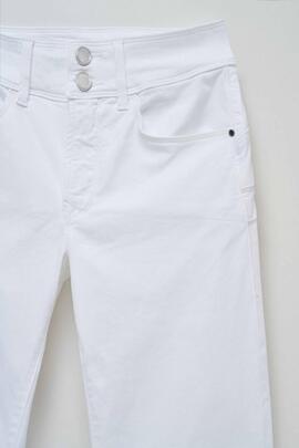 PANTALÓN VAQUERO SECRET SLIM HIGH RISE PUSH IN BLANCO