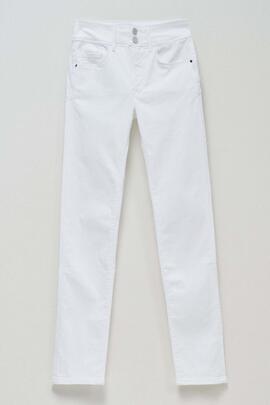 PANTALÓN VAQUERO SECRET SLIM HIGH RISE PUSH IN BLANCO