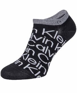 PIMKIES DE HOMBRE CK SNEAKER ALL OVER 2 PARES NEGR