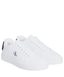 ZAPATILLAS CK CLASSIC CUPSOLE BLANCAS CON MONOGRAMA A CONTRA