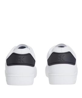 ZAPATILLAS CK CLASSIC CUPSOLE BLANCAS CON MONOGRAMA A CONTRA