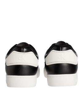 ZAPATILLAS CK CLASSIC CUPSOLE NEGRAS CON MONOGRAMA BLANCO