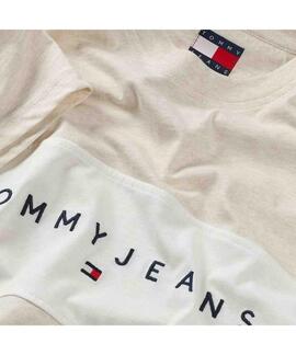 CAMISETA REGULAR FIT LINEAR LOGO CRUDO