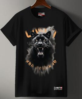 CAMISETA DE HOMBRE LASAL BAD PUMA NEGRA