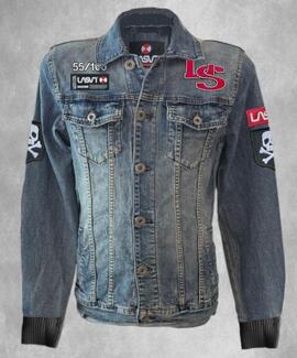 CAZADORA VAQUERA DE HOMBRE LASAL UNIVERSITY DENIM AZUL