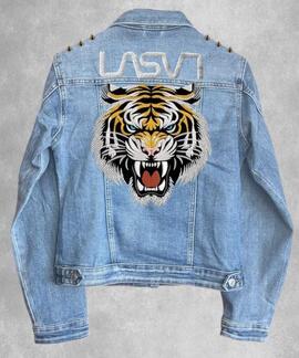 CAZADORA VAQUERA DE MUJER LASAL TIGER DENIM AZUL