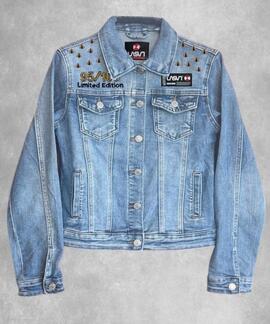 CAZADORA VAQUERA DE MUJER LASAL TIGER DENIM AZUL