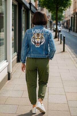 CAZADORA VAQUERA DE MUJER LASAL TIGER DENIM AZUL