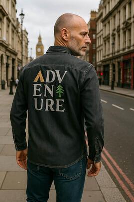 SOBRECAMISA DE HOMBRE LASAL ADVENTURE NEGRA