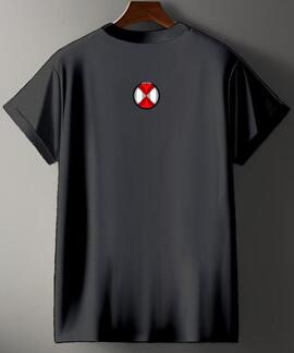 CAMISETA DE HOMBRE LASAL OLD EINS NEGRO DESGASTADO