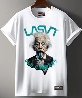 CAMISETA DE HOMBRE LASAL OLD EINS BLANCA