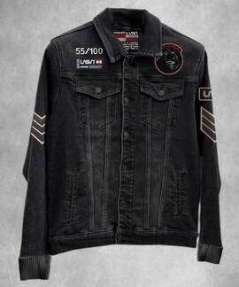 CAZADORA VAQUERA DE HOMBRE LASAL PANTHER DENIM NEGRO