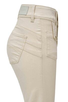 PANTALÓN SECRET STRAIGHT W/ POCKET DETAILS BEIGE
