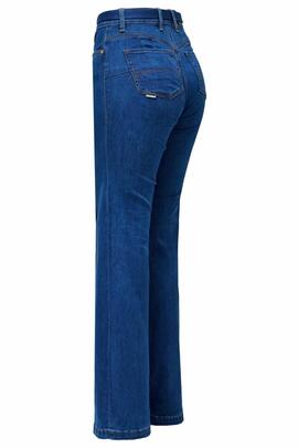 PANTALÓN VAQUERO DESTINY FLARE CON CINTURÓN