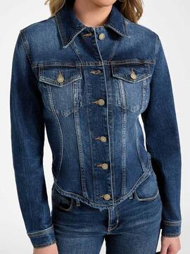 CAZADORA VAQUERA ANNALISE SHACKET SLIM FIT DENIM AZUL