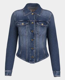 CAZADORA VAQUERA ANNALISE SHACKET SLIM FIT DENIM AZUL