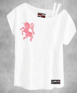 CAMISETA DE MUJER LASAL UNICORNIO BLANCA