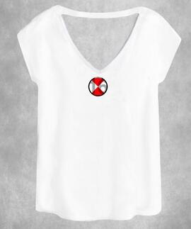 CAMISETA DE MUJER LASAL LLAMA BLANCA