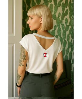 CAMISETA DE MUJER LASAL LARGE BLANCA