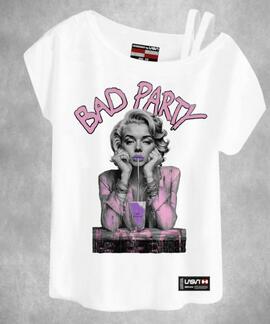 CAMISETA DE MUJER LASAL BAD PARTY BLANCA