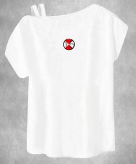 CAMISETA DE MUJER LASAL BAD PARTY BLANCA