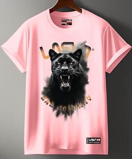 CAMISETA DE HOMBRE LASAL BAD PUMA ROSA