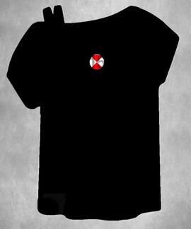 CAMISETA DE MUJER LASAL BE WATER NEGRA