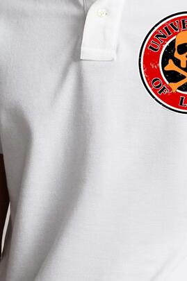 POLO DE HOMBRE LASAL UNIVERSITY BLANCO
