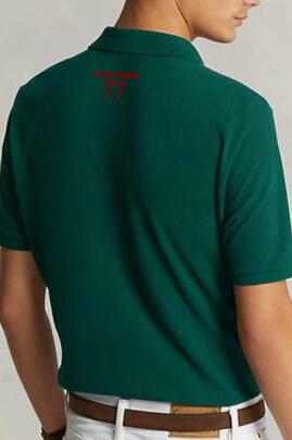 POLO DE HOMBRE LASAL UNIVERSITY VERDE BOTELLA