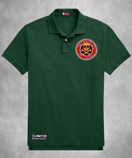 POLO DE HOMBRE LASAL UNIVERSITY VERDE BOTELLA