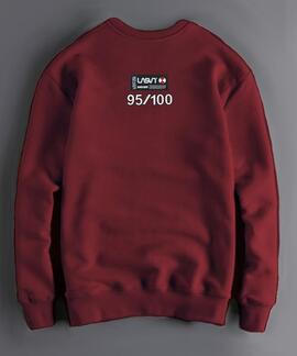 SUDADERA DE HOMBRE LASAL TIGER BURDEOS