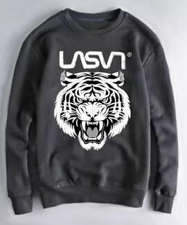 SUDADERA DE HOMBRE LASAL TIGER GRIS OSCURO