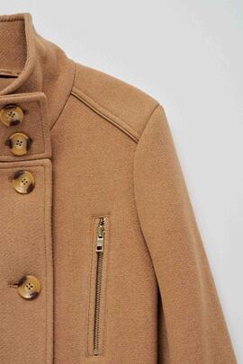 CHAQUETA DE PAÑO GRACE SLIM FIT CAMEL