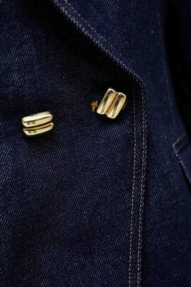 BLAZER SLIM FIT EN DENIM AZUL ÍNDIGO