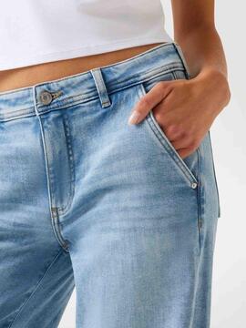 PANTALÓN VAQUERO ZOYA WIDE LEG LAGOON LIGHT