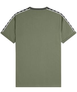 CAMISETA CONTRAST TAPE RINGER LAUREL WREATH GREEN / BLACK