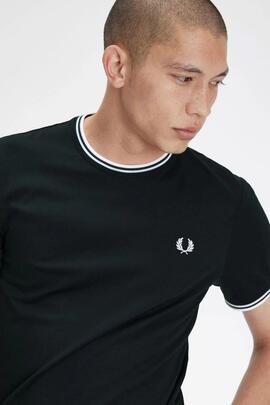 CAMISETA TWIN TIPPED M1588 T50 NIGHT GREEN / SNOW WHITE
