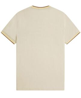 CAMISETA TWIN TIPPED M1588 Y56 OATMEAL / CHAMPION`S GOLD / S