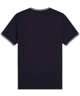CAMISETA TWIN TIPPED M1588 795 NAVY / SNOW WHITE