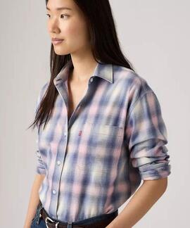 CAMISA HARLIE WESTERN FLANNEL SHELBY SHADOW PLAID ZEPHYR
