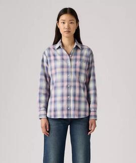 CAMISA HARLIE WESTERN FLANNEL SHELBY SHADOW PLAID ZEPHYR