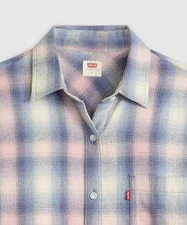 CAMISA HARLIE WESTERN FLANNEL SHELBY SHADOW PLAID ZEPHYR