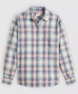 CAMISA HARLIE WESTERN FLANNEL SHELBY SHADOW PLAID ZEPHYR