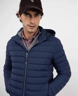 CHAQUETA ACOLCHADA BÁSICA AZUL MARINO